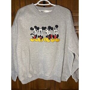 Gray Disney Mickey Mouse Sweatshirt XL